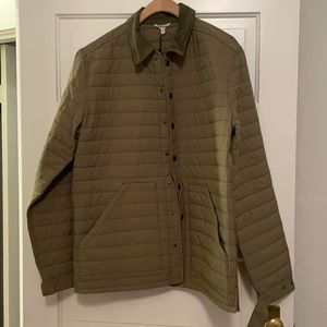 Brand new quilted olive/brown green  coat